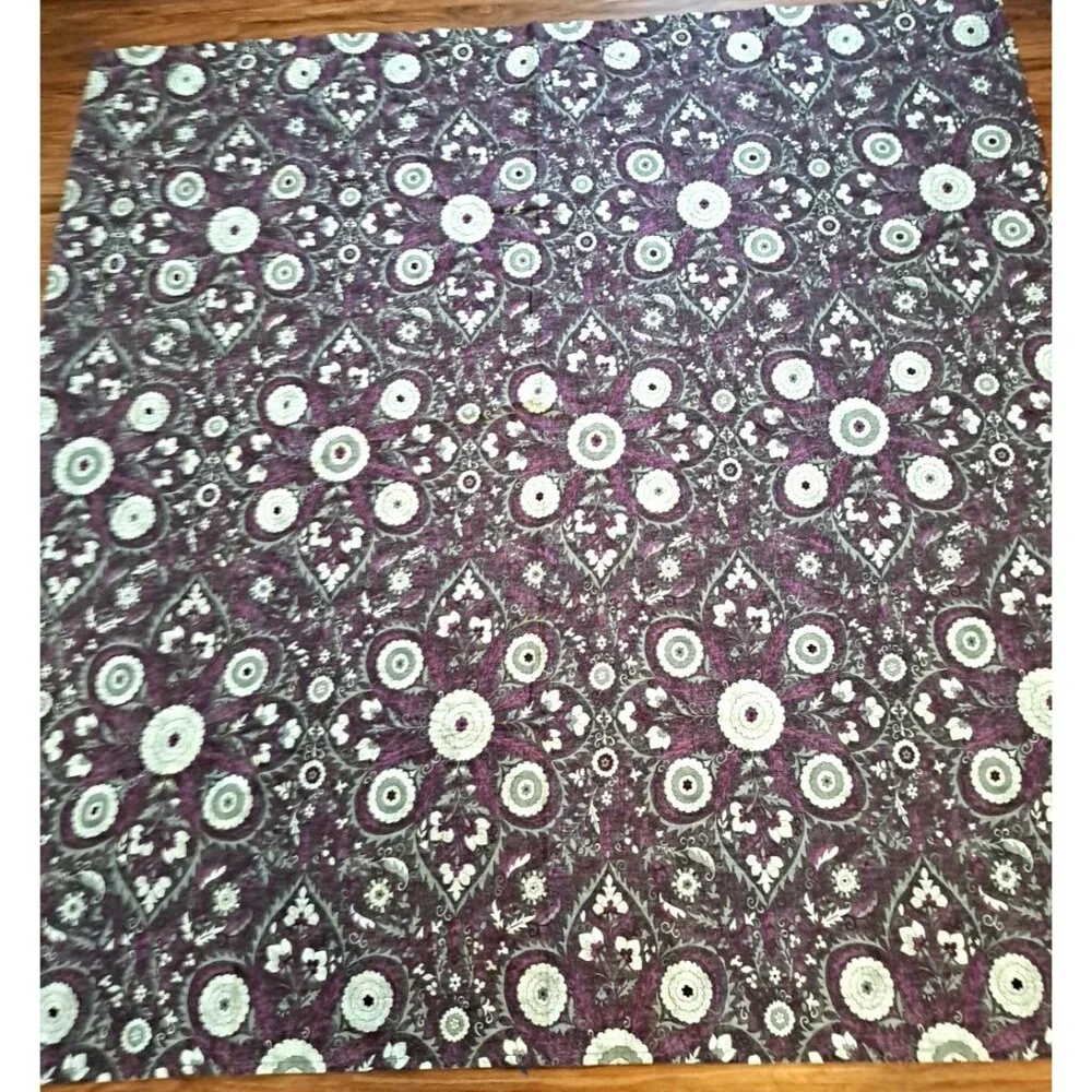 Threshold Purple Fabric Shower Curtain Floral Mandala Cotton Target Cottage